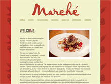 Tablet Screenshot of marcherestaurant.com